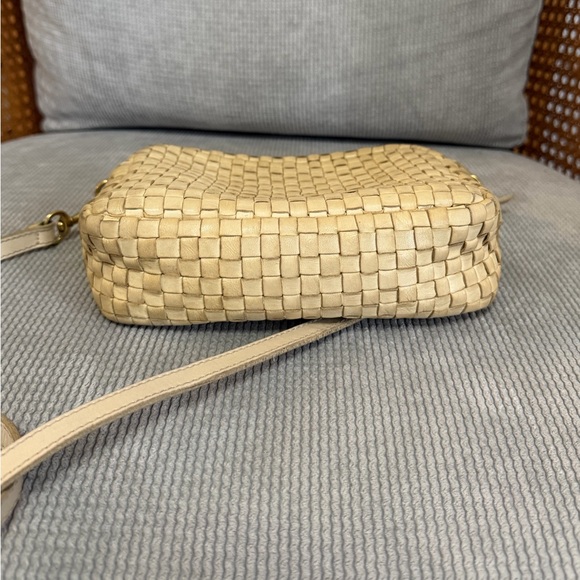 Clare V Midi Sac Clay Leather and Suede Woven Checker - Picture 7 of 10